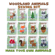 Load image into Gallery viewer, WOODLAND ANIMAL SEWING KIT