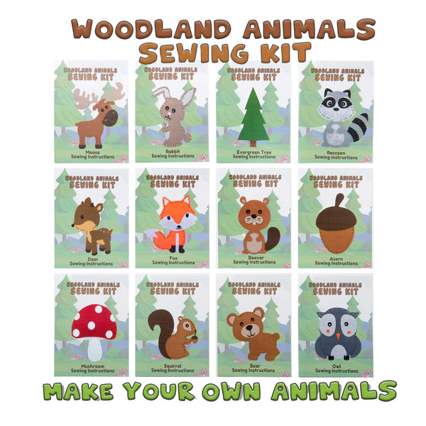 WOODLAND ANIMAL SEWING KIT