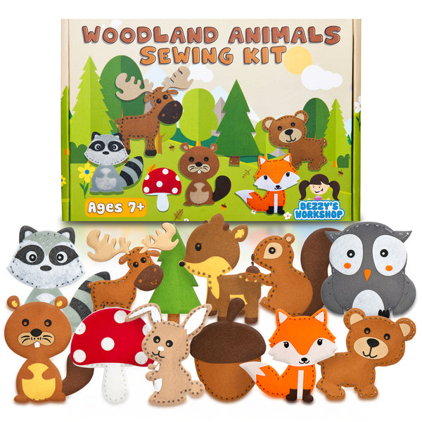 WOODLAND ANIMAL SEWING KIT