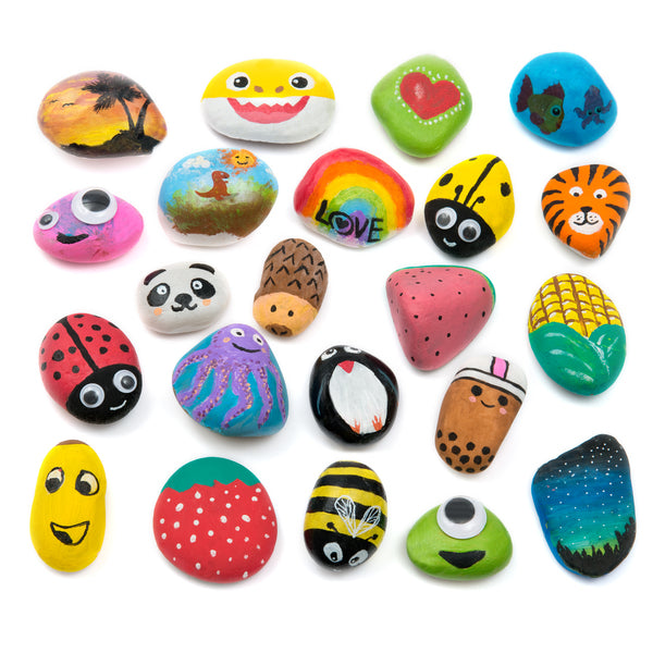 Deluxe Rock Painting Kit, Arts and Crafts for Girls Boys Age 6+ , 12 Rocks,  Best Tween Gi - Painting Supplies - Roanoke, Virginia